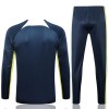 Brazilië Trainings Sweatshirt Pak Quarter-zip 2023-24 Blauwe - Heren